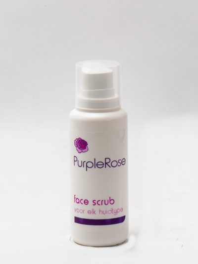 Purple rose face scrub