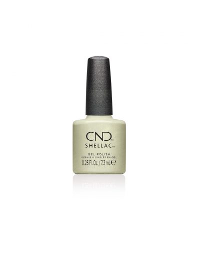 CND Shellac Rags to Stitches – levendig olijfgroen #450