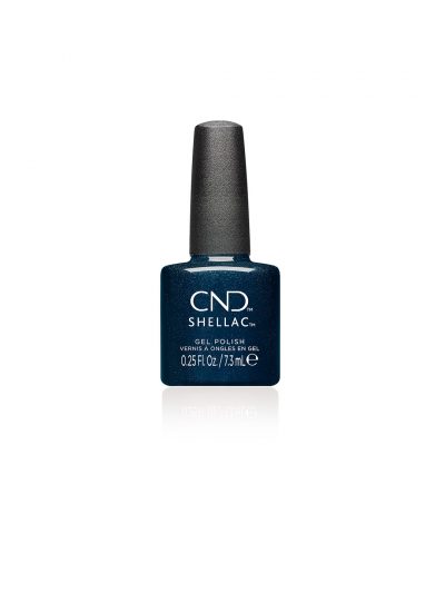 CND Shellac Midnight Flight – Glanzend, inktzwart blauw met een fascinerende donkere glans #457