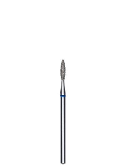 STALEKS – Diamanten nagelfreesbit vlam blauw EXPERT, kopdiameter 2,1 mm / werkend gedeelte 8 mm. (Bit Flame Blue)