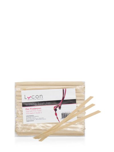 Lycon – Slanted wenkbrauw Wax spatels (hout) – 100 stuks