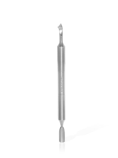 STALEKS – Hollow manicure pusher EXPERT 100 TYPE 4.2 (rounded narrow pusher and bent blade)