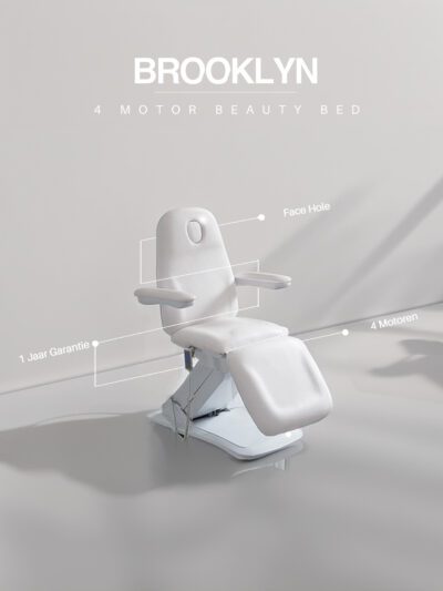 Behandelstoel – BROOKLYN (WIT) – 4 Motoren