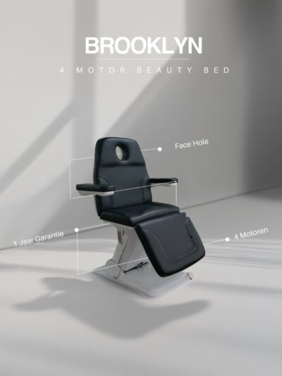 Behandelstoel – BROOKLYN (Zwart) – 4 Motoren