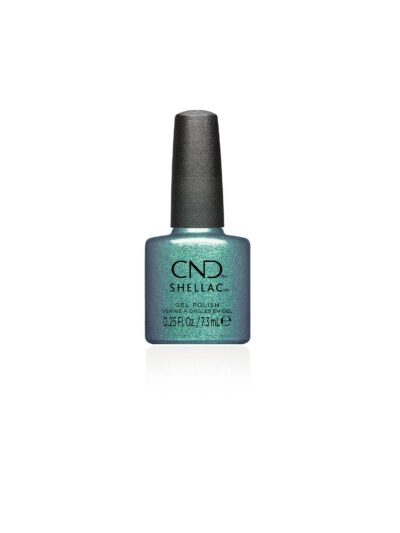 CND Shellac Teal Tricity – Blauw met glitter #478