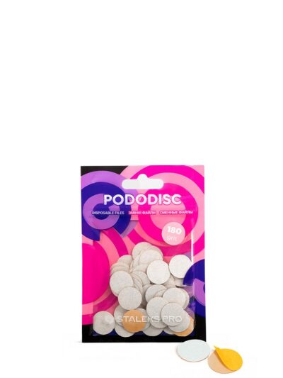 STALEKS – Wegwerp witte vijlen voor pedicure-schijf PODODISC S EXPERT 180 grit (50 stuks)