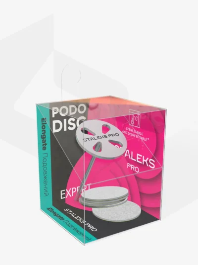 STALEKS – Pedicure disc PODODISC M EXPERT and set of disposable files 180 grit 5 pcs (20 mm)