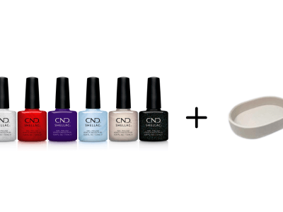 CND – Queen-Tessential – Collectie Aanbieding Shellac 5+1 & GRATIS Jewelry Plate als gadget
