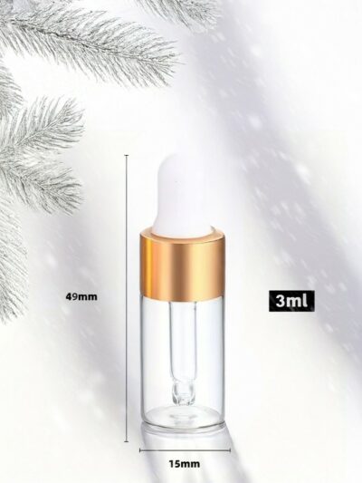 Doorzichtige Mini Glazen Druppelflesje | 3ml