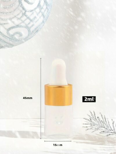 Doorzichtige Mini Glazen Druppelflesje | 2ml