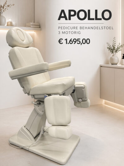 Pedicure Behandelstoel – Apollo (in Wit)