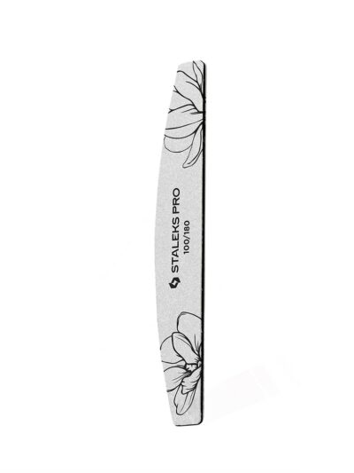 STALEKS | Crescent Mineral Nail File 100/180 EXPERT 40 (25 stuks) (Gebogen nagelvijl met mineraalcoating)