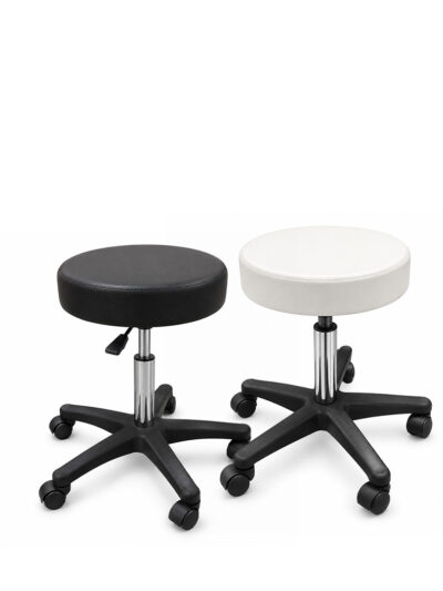 Tabouret Ronde Zit Octolux “Oki” Zwart & Wit
