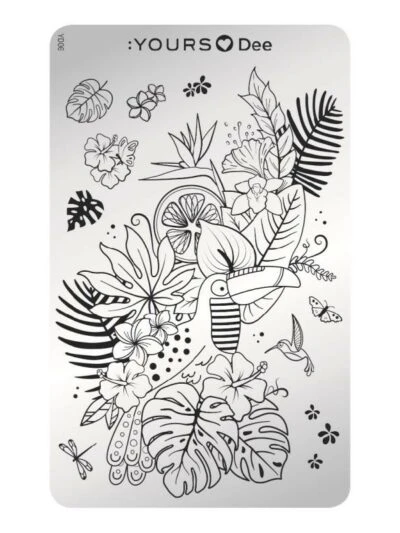 Yours Stempelplaat Tropical Vibes