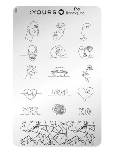 Yours Loves Tracey Stempelplaat – Drawing The Line