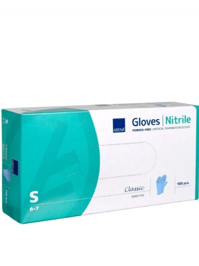 Classic Handschoenen Nitrile Poeder Vrij Blauw Maat S