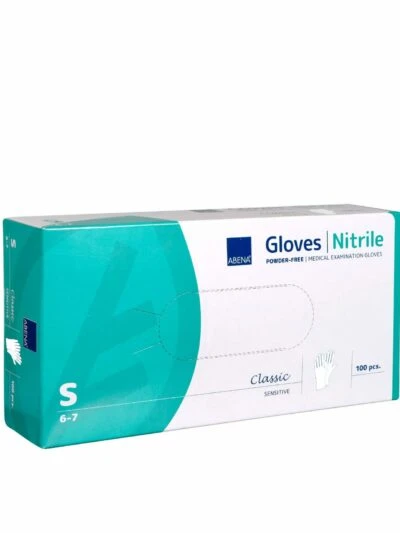 Classic Handschoenen Nitrile Poeder Vrij Wit Maat S