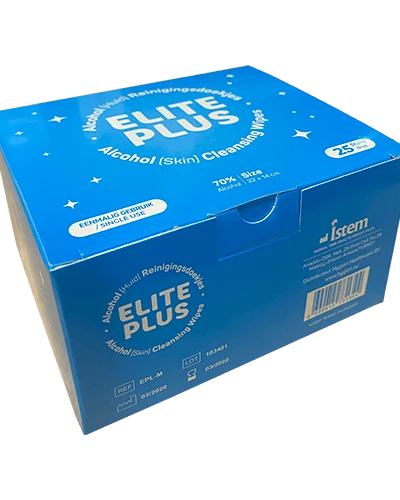 Elite Plus Alcohol Doekjes 25 stuks in Doosje