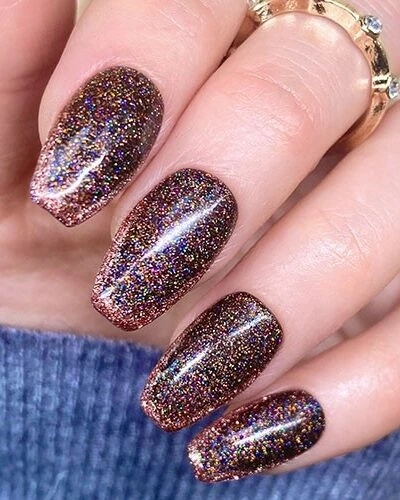 Lecente – Black Velvet Glitter Gel Polish