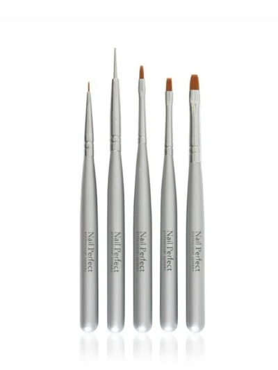 No Label Nail Art Brush Set 5 pcs