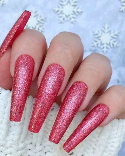 Lecente – Pink Fizz Glitter Gel Polish