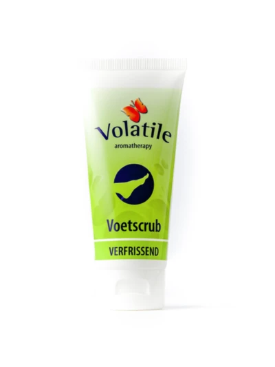 Volatile voetscrub verfrissend