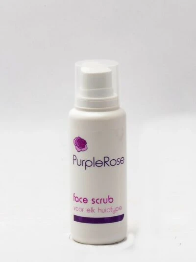Purple rose face scrub