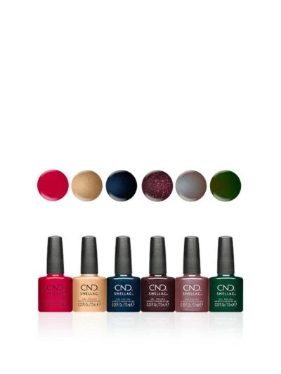 CND – Queen-Tessential – Collectie Aanbieding Shellac 5+1 & GRATIS Jewelry Plate als gadget