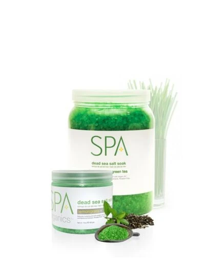 BCL SPA Dead Sea Salt Soak Lemongrass + Green Tea