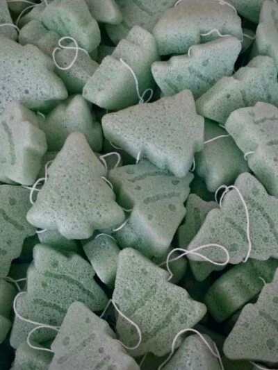 Kerst Konjac Sponge Kerstboom