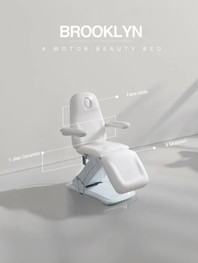 Behandelstoel – BROOKLYN (WIT) – 4 Motoren