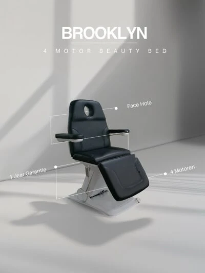 Behandelstoel – BROOKLYN (Zwart) – 4 Motoren