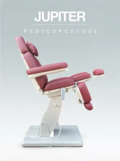 Pedicure Behandelstoel – Jupiter (in Bordeaux Rood)