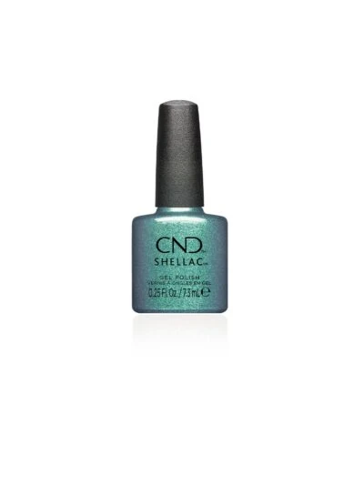 CND Shellac Teal Tricity – Blauw met glitter #478