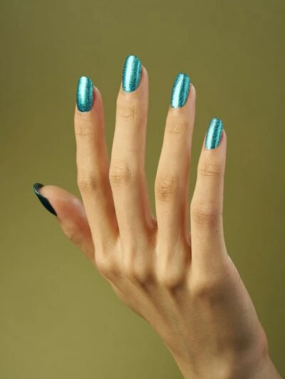 CND Shellac Teal Tricity – Blauw met glitter #478