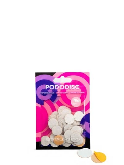 STALEKS – Wegwerp witte vijlen voor pedicure-schijf PODODISC S EXPERT 180 grit (50 stuks)