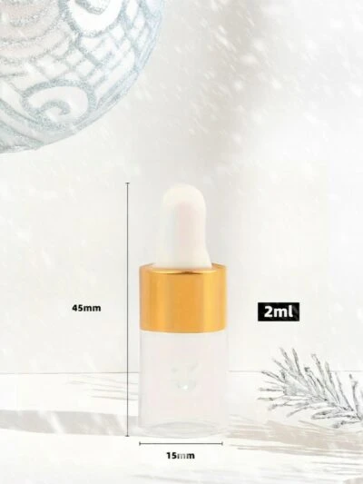 Doorzichtige Mini Glazen Druppelflesje | 2ml