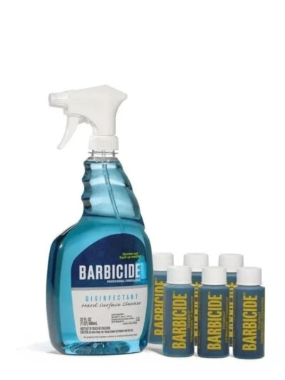 Barbicide Desinfectiebullets 6 stuks à 60ml + (Lege) Sprayflacon