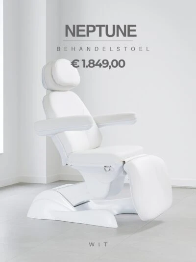 Schoonheidsbehandelstoel – Neptune (Wit)