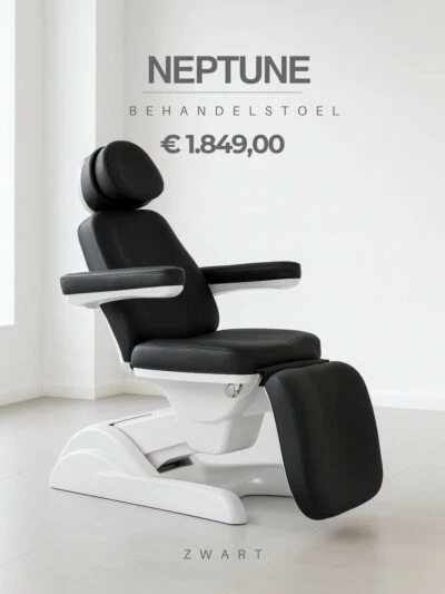 Schoonheidsbehandelstoel – Neptune (Zwart)